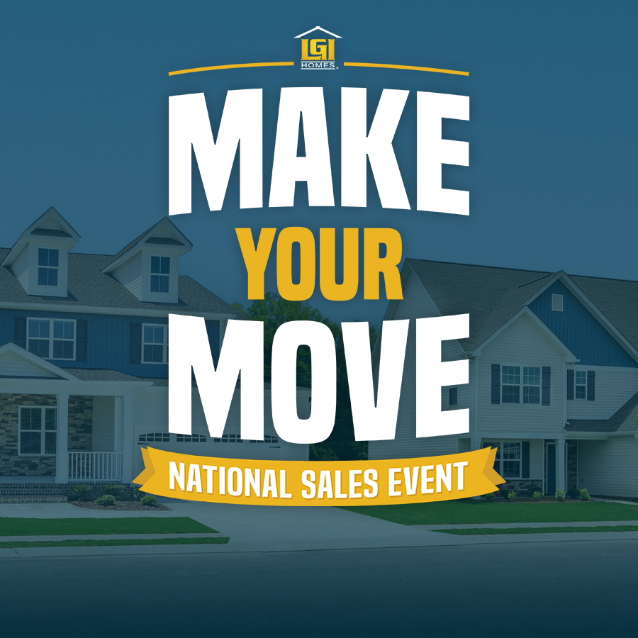 Make Your Move National Sales Event logo overlaid on streetline photo